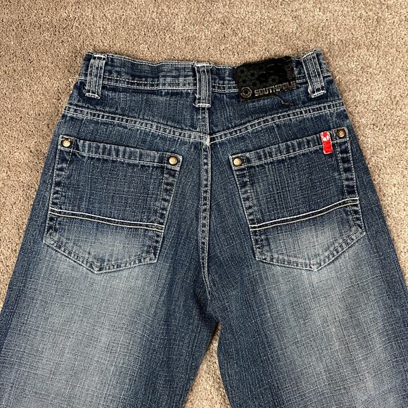 Dark Wash SouthPole Wide Leg Denim Jeans Size 10 South Pole Child 3180 - Picture 5 of 9